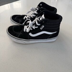 Vans Kids Black High-Top Sneakers